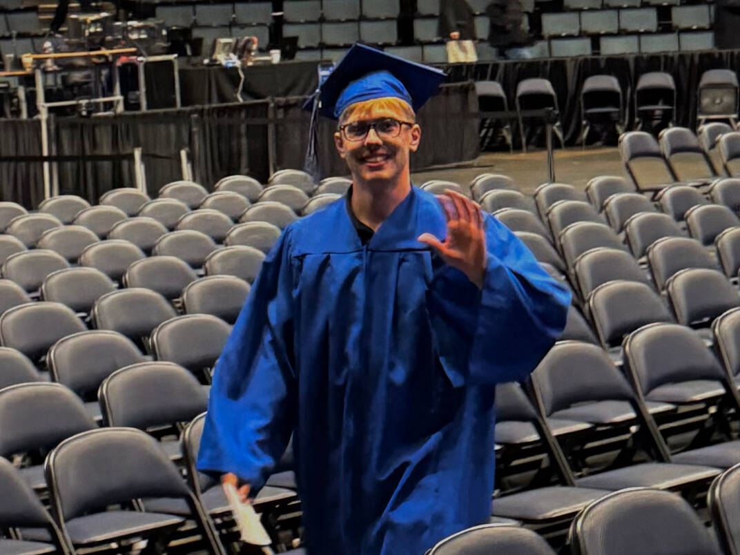 Kadin Beck-Kusnier at Commencement